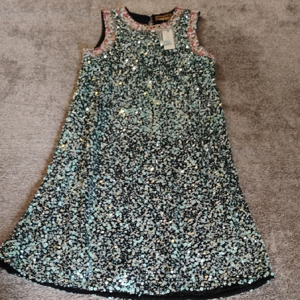 Varun Bahl Sequin And Embroidery A-line Dress NWT Anthropologie